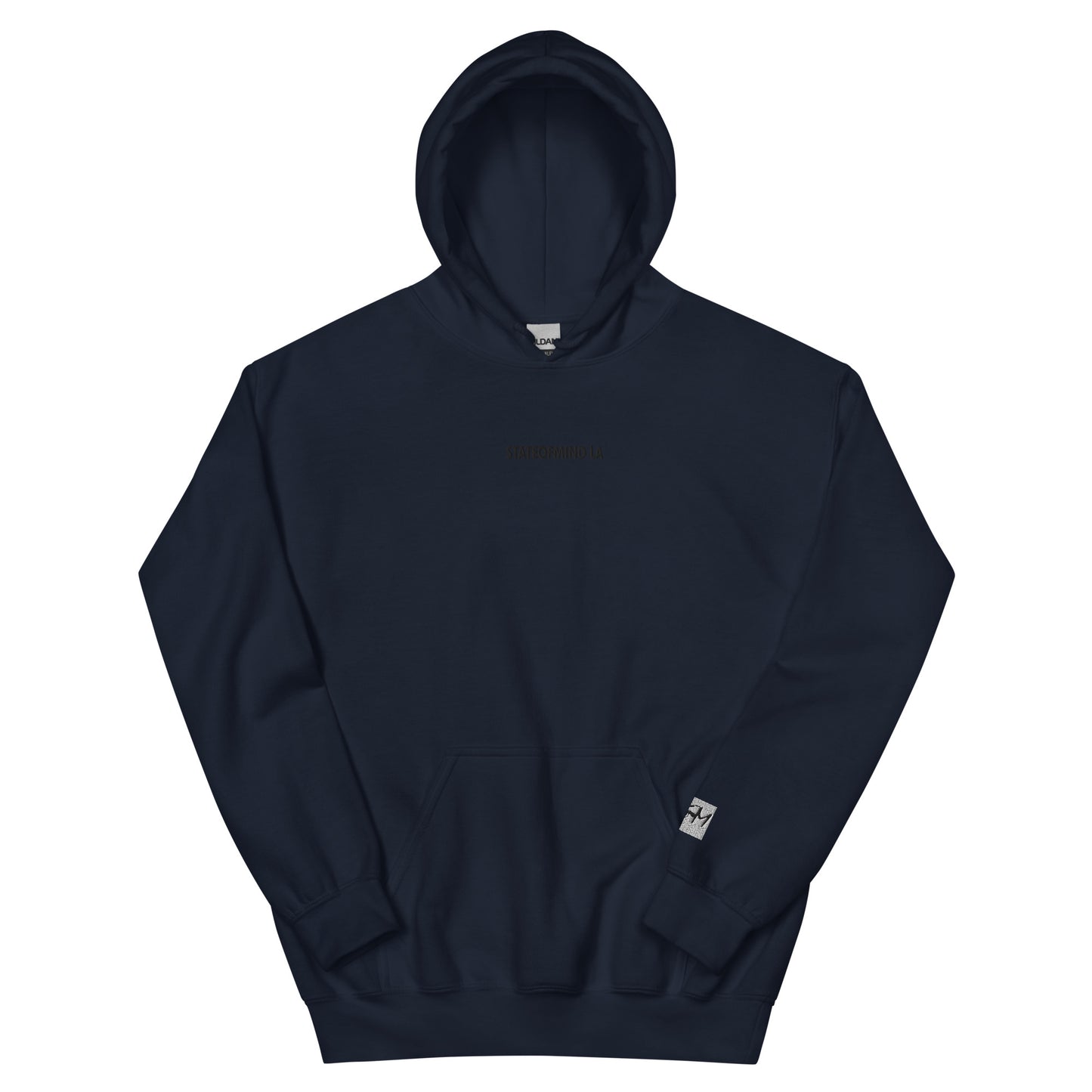 (Embroidered) STATEOFMIND LA Black Font - Unisex Hoodie