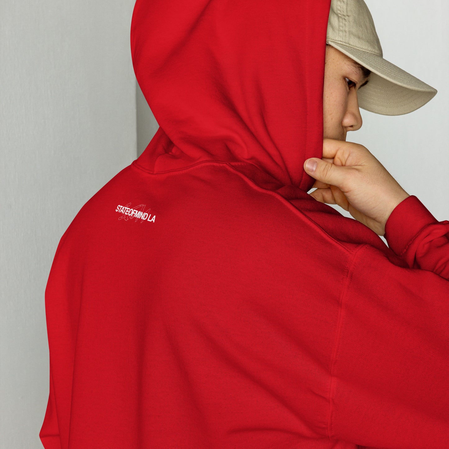 (Embroidered) STATEOFMIND LA White Font - Unisex Hoodie