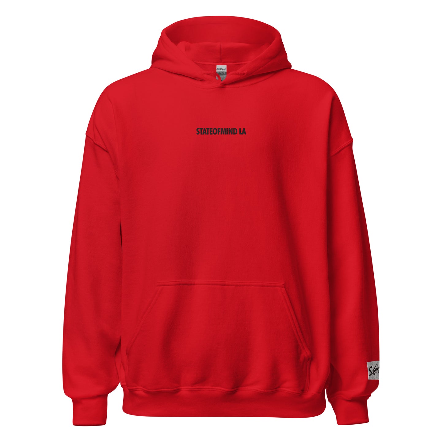 (Embroidered) STATEOFMIND LA Black Font - Unisex Hoodie