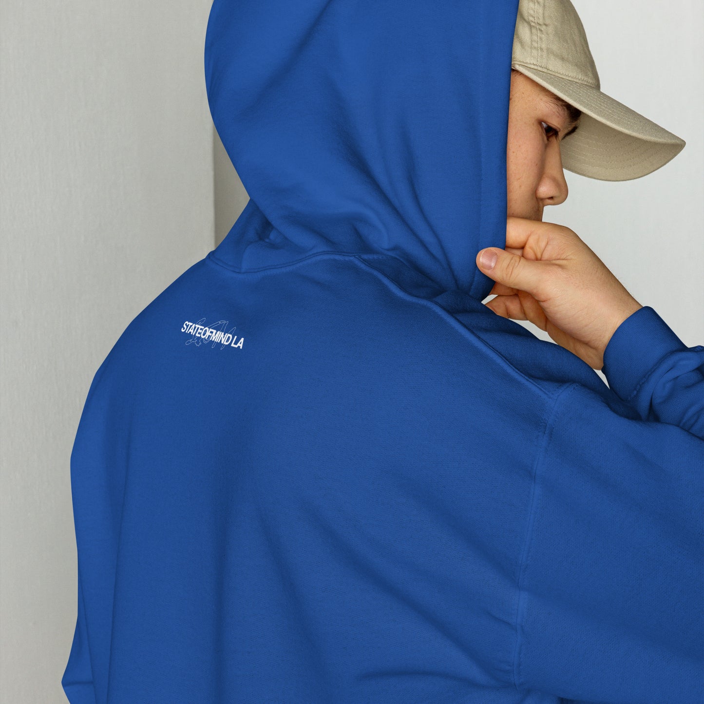 (Embroidered) STATEOFMIND LA White Font - Unisex Hoodie