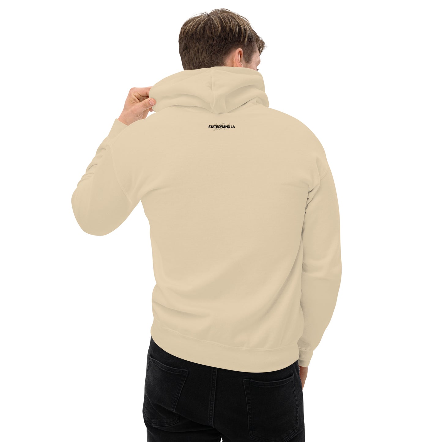 (Embroidered) State of Mind Black Logo- Unisex Hoodie