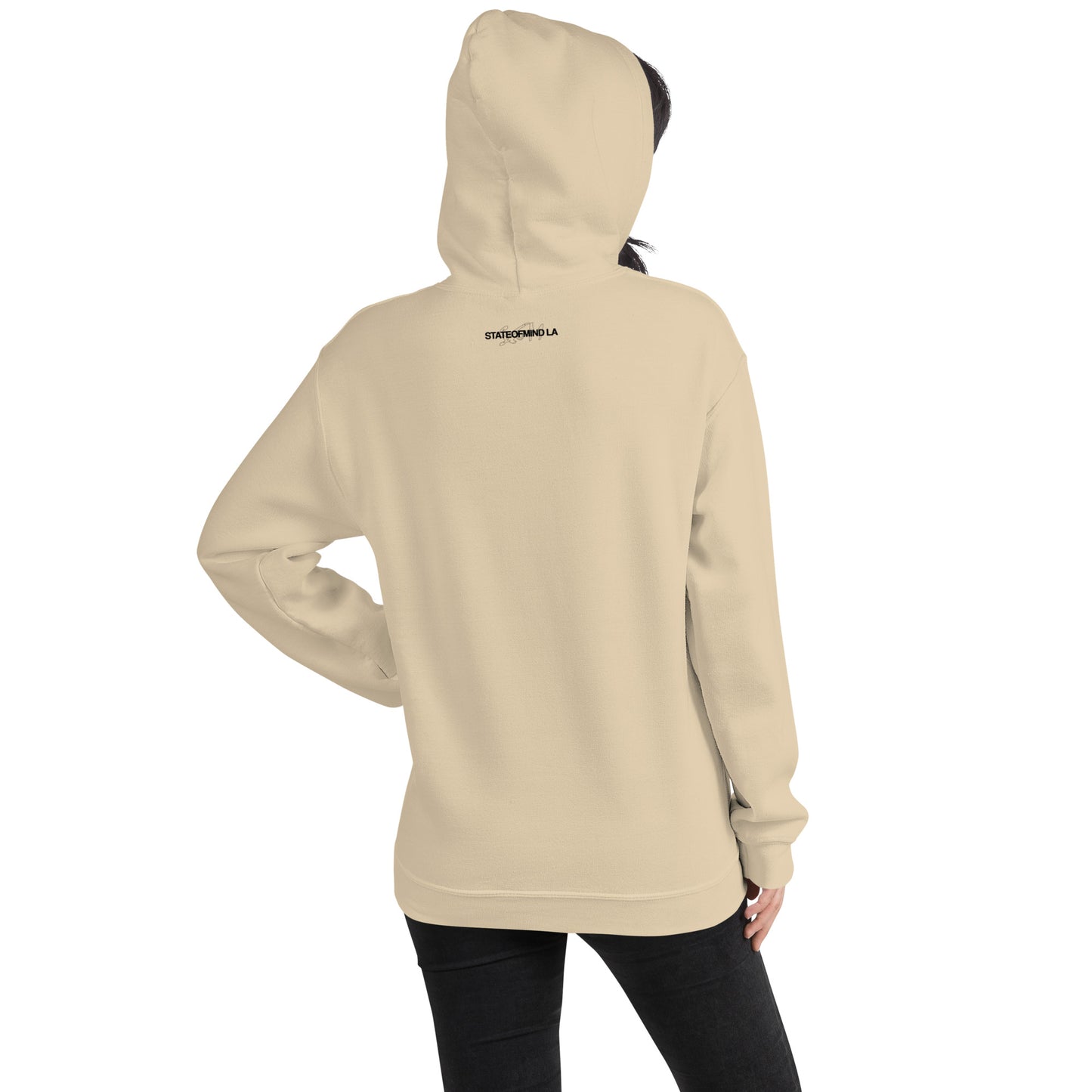 (Embroidered) State of Mind Black Logo- Unisex Hoodie