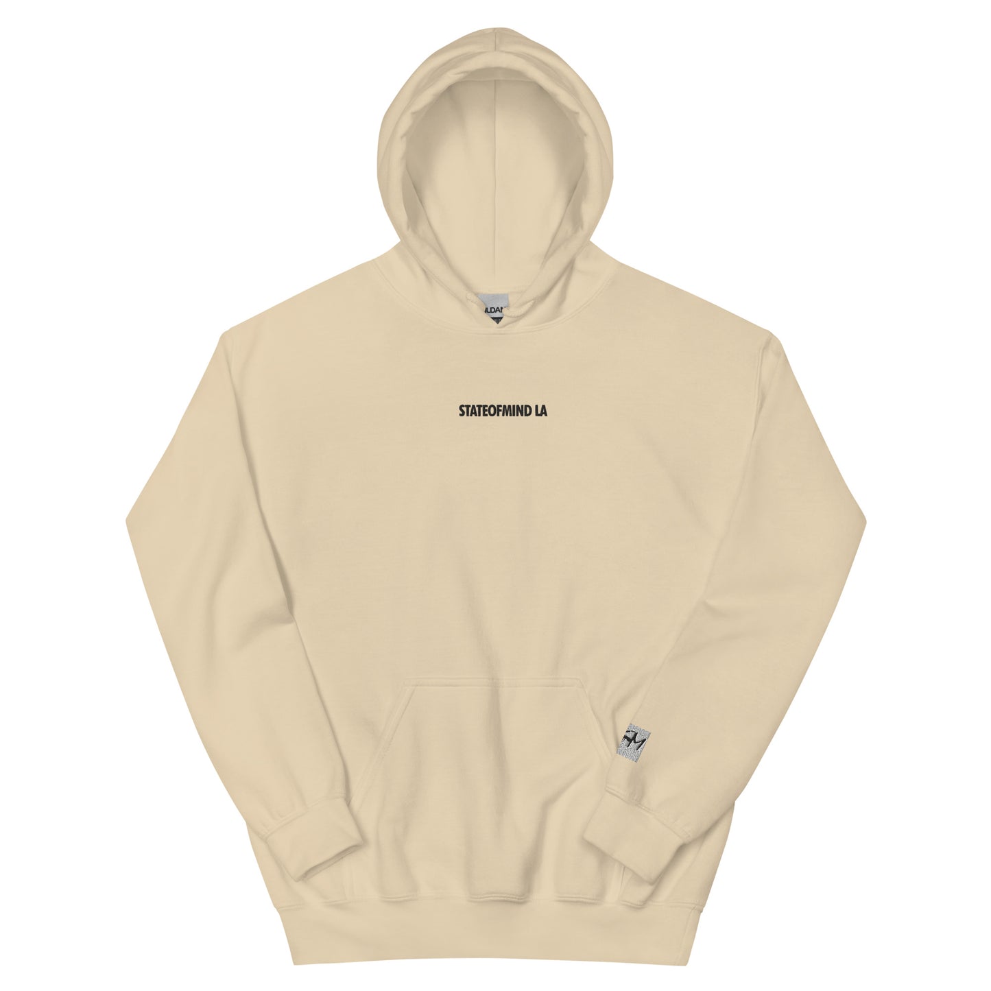 (Embroidered) STATEOFMIND LA Black Font - Unisex Hoodie