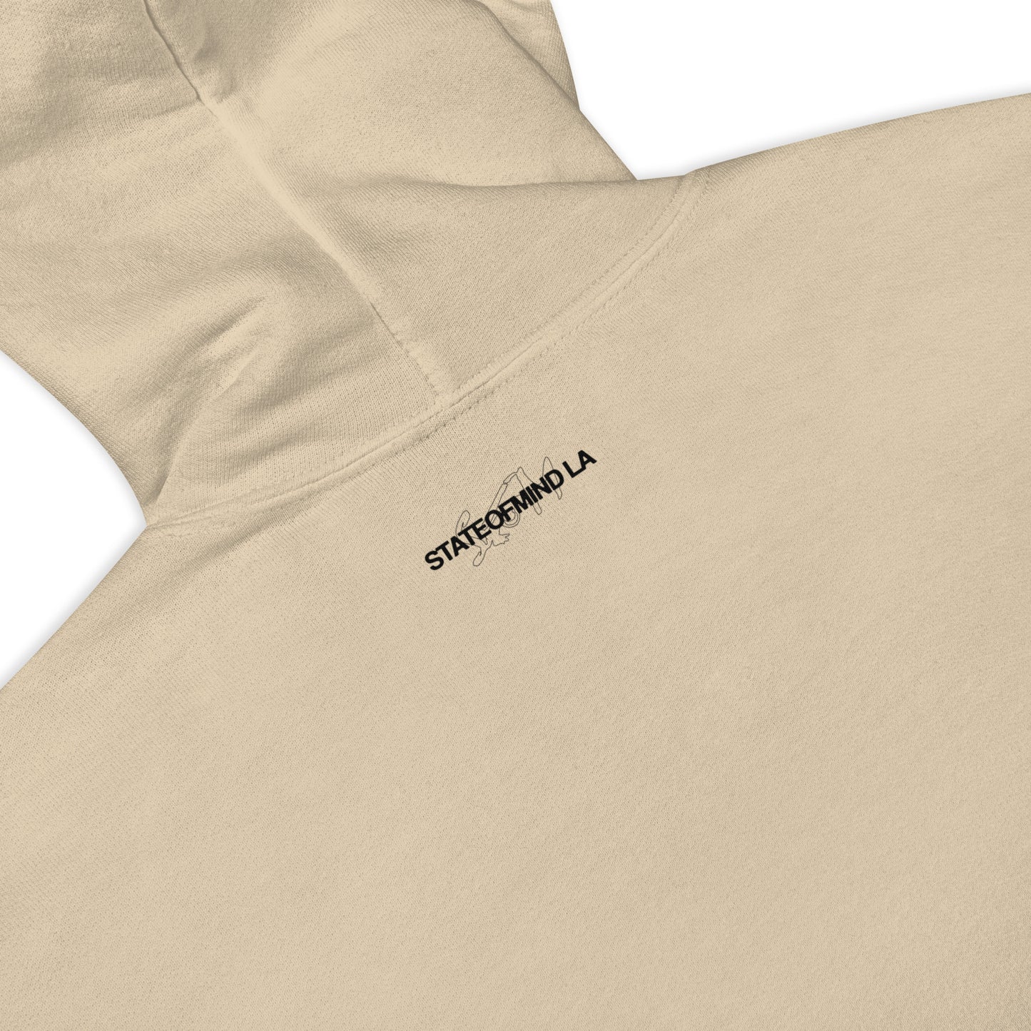 (Embroidered) State of Mind Black Logo- Unisex Hoodie