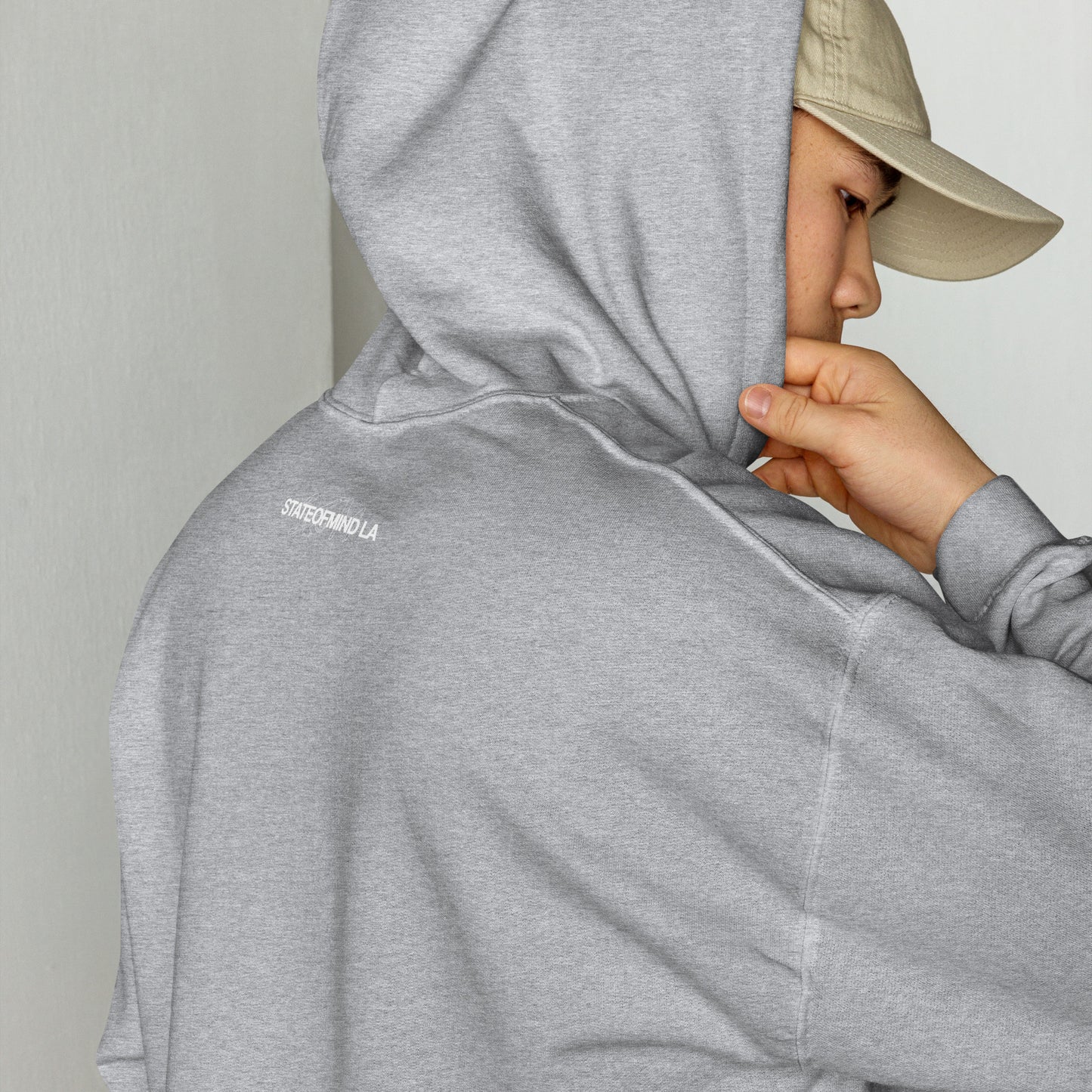 (Embroidered) STATEOFMIND LA White Font - Unisex Hoodie