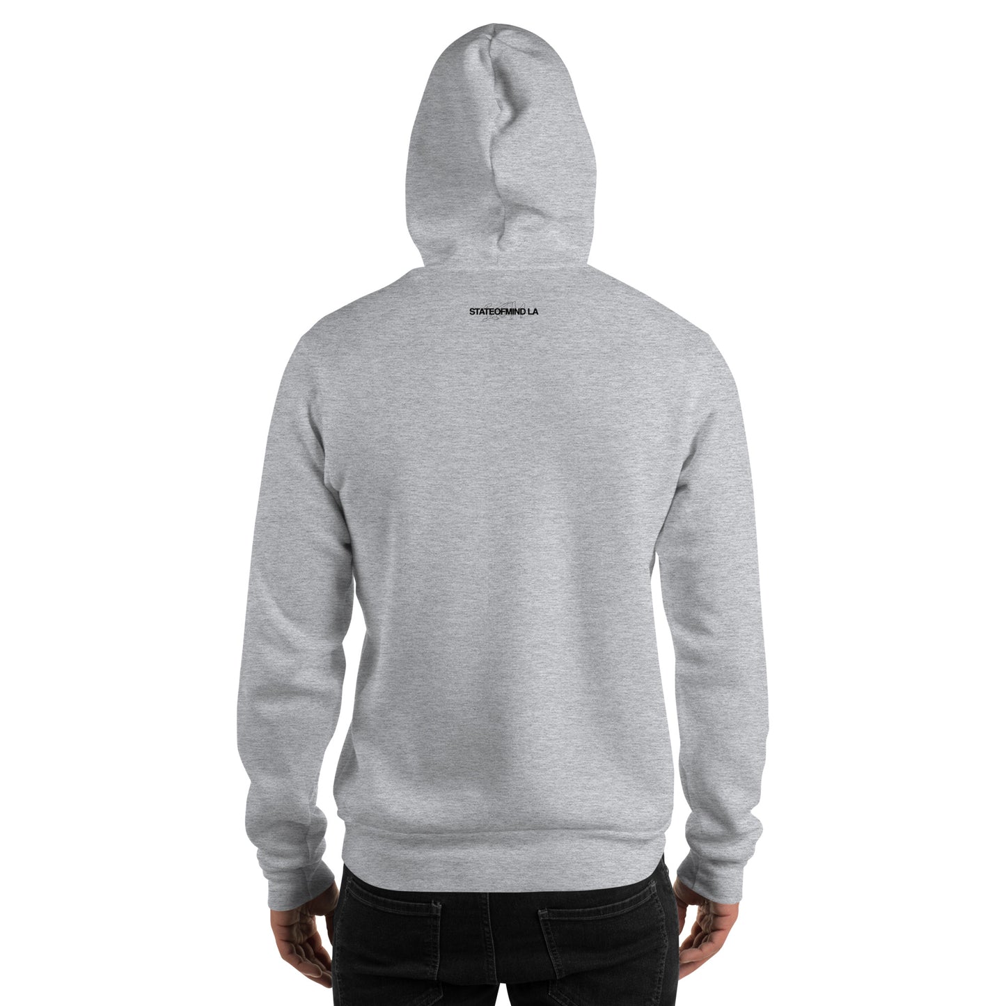 (Embroidered) State of Mind Black Logo- Unisex Hoodie