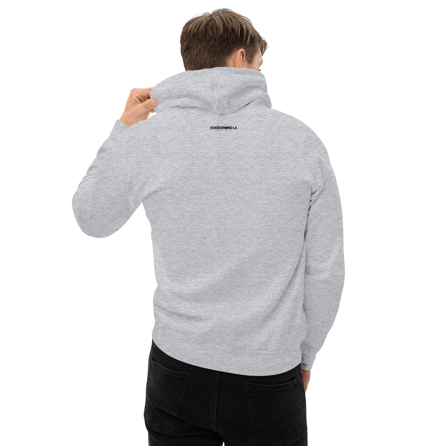 (Embroidered) State of Mind Black Logo- Unisex Hoodie