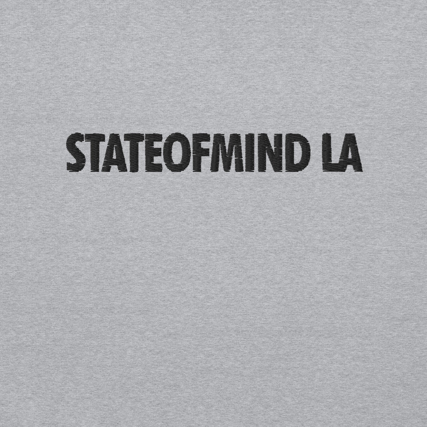 (Embroidered) STATEOFMIND LA Black Font - Unisex Hoodie