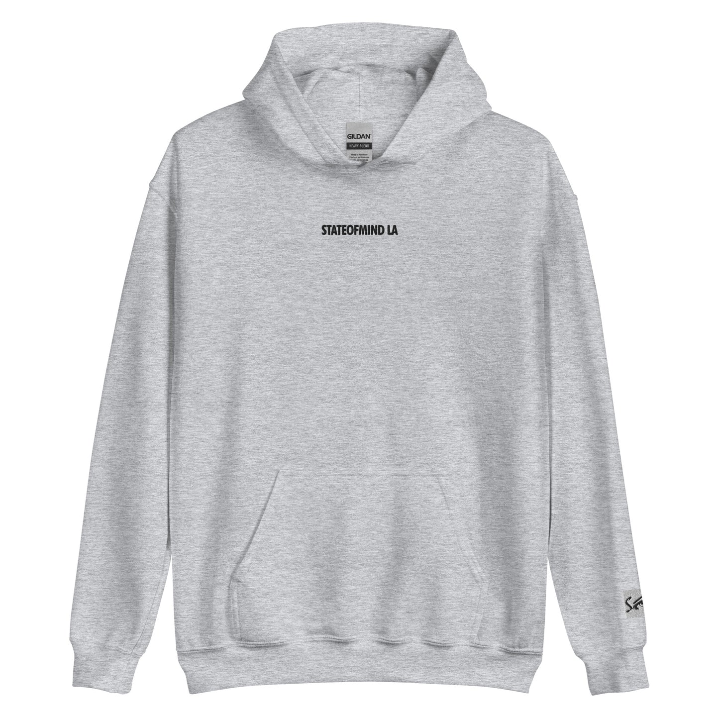 (Embroidered) STATEOFMIND LA Black Font - Unisex Hoodie