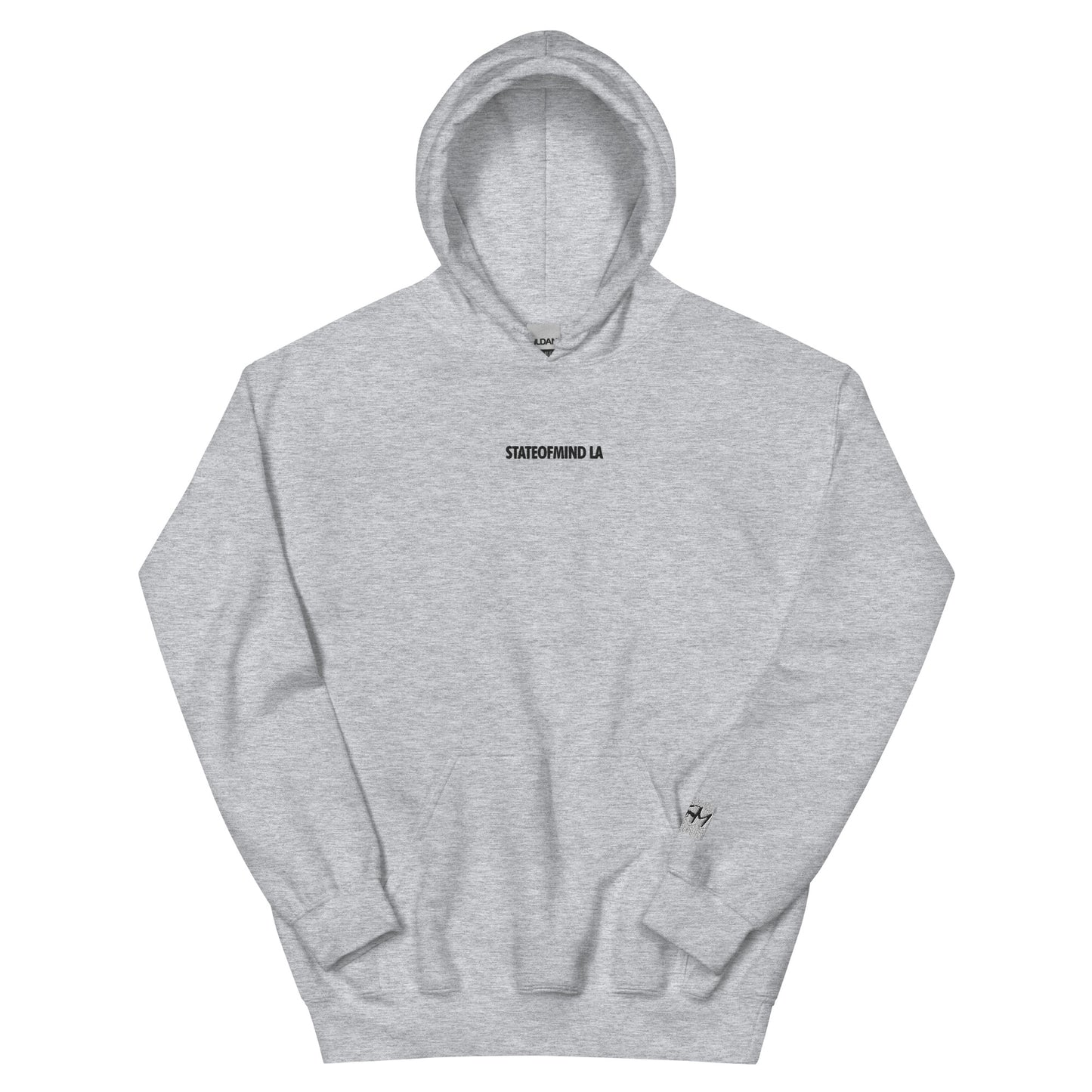 (Embroidered) STATEOFMIND LA Black Font - Unisex Hoodie
