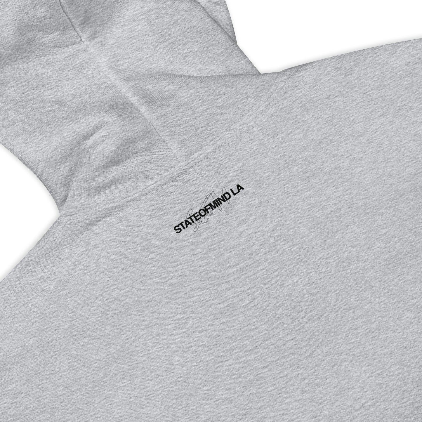 (Embroidered) State of Mind Black Logo- Unisex Hoodie