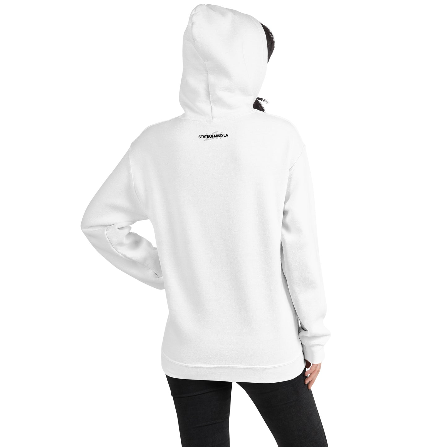 (Embroidered) STATEOFMIND LA Black Font - Unisex Hoodie