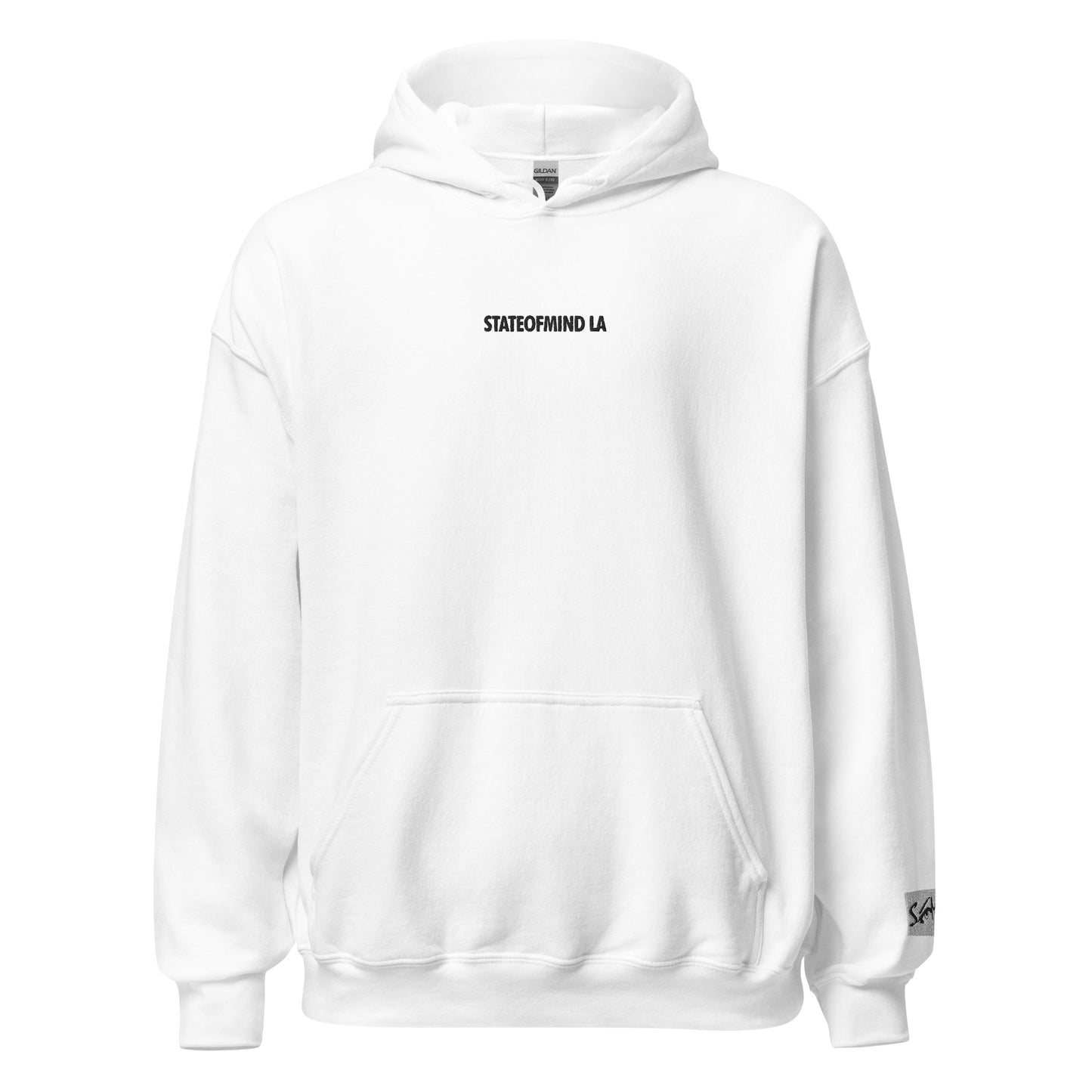 (Embroidered) STATEOFMIND LA Black Font - Unisex Hoodie