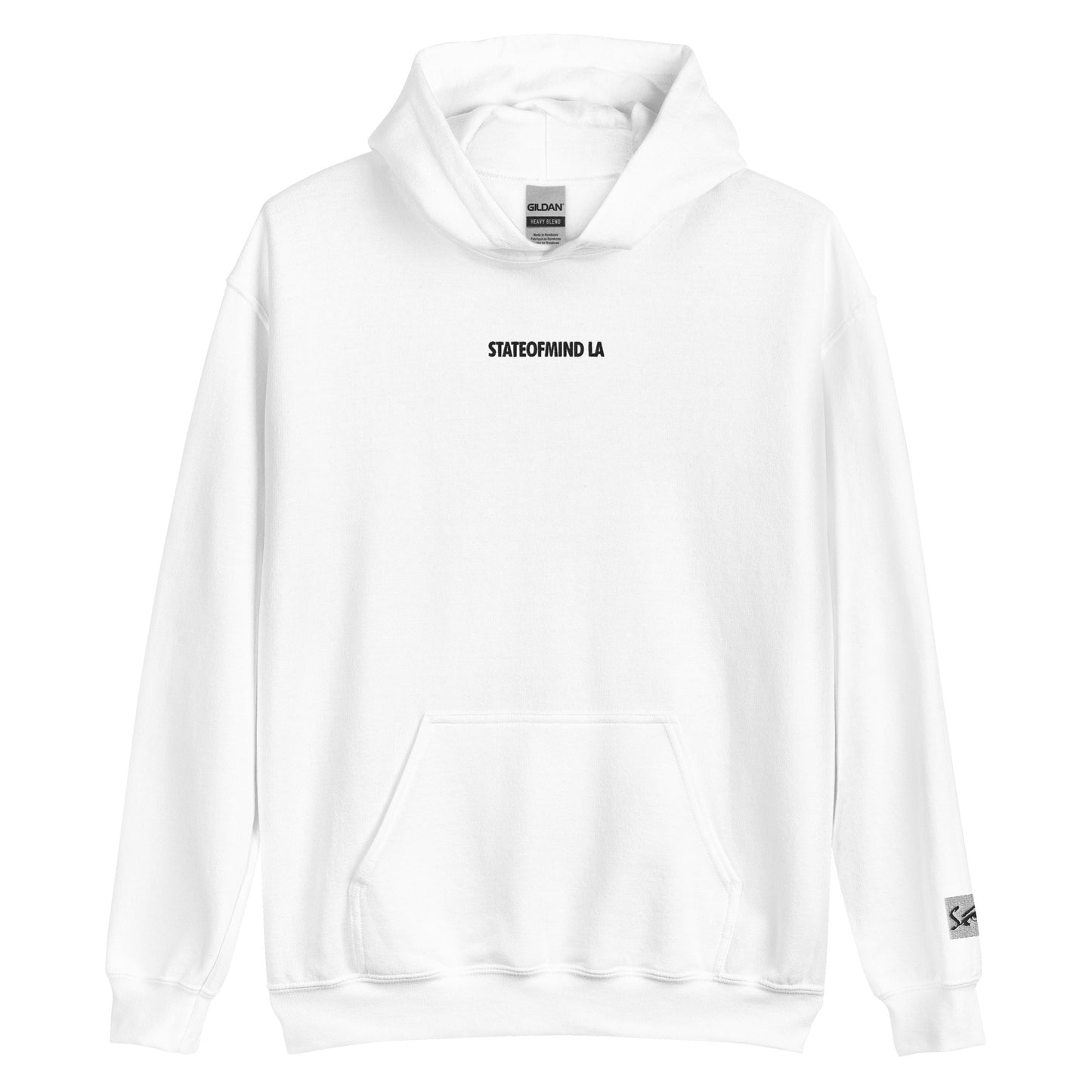 (Embroidered) STATEOFMIND LA Black Font - Unisex Hoodie