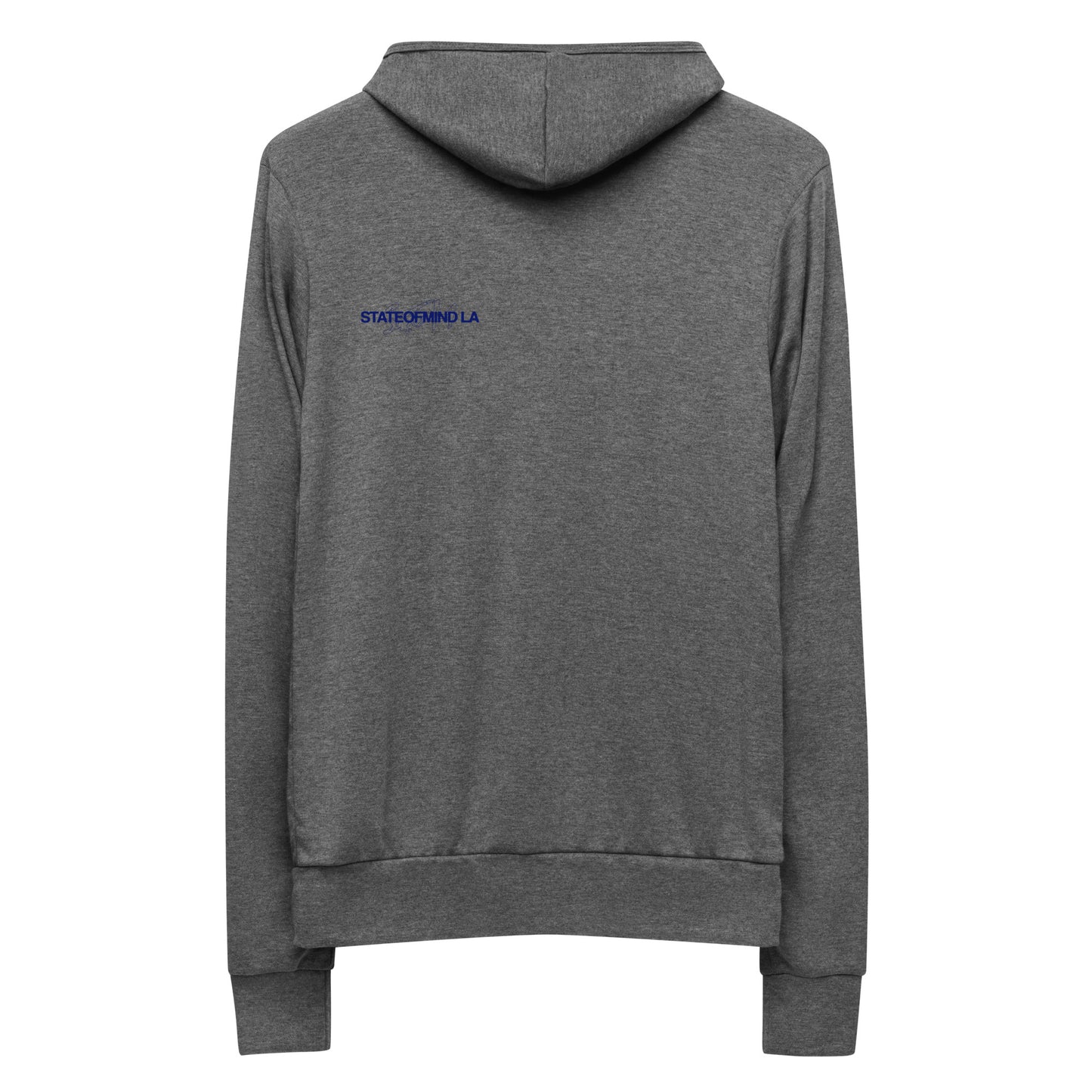 Blue Logo DTG Print- Unisex Zip Hoodie