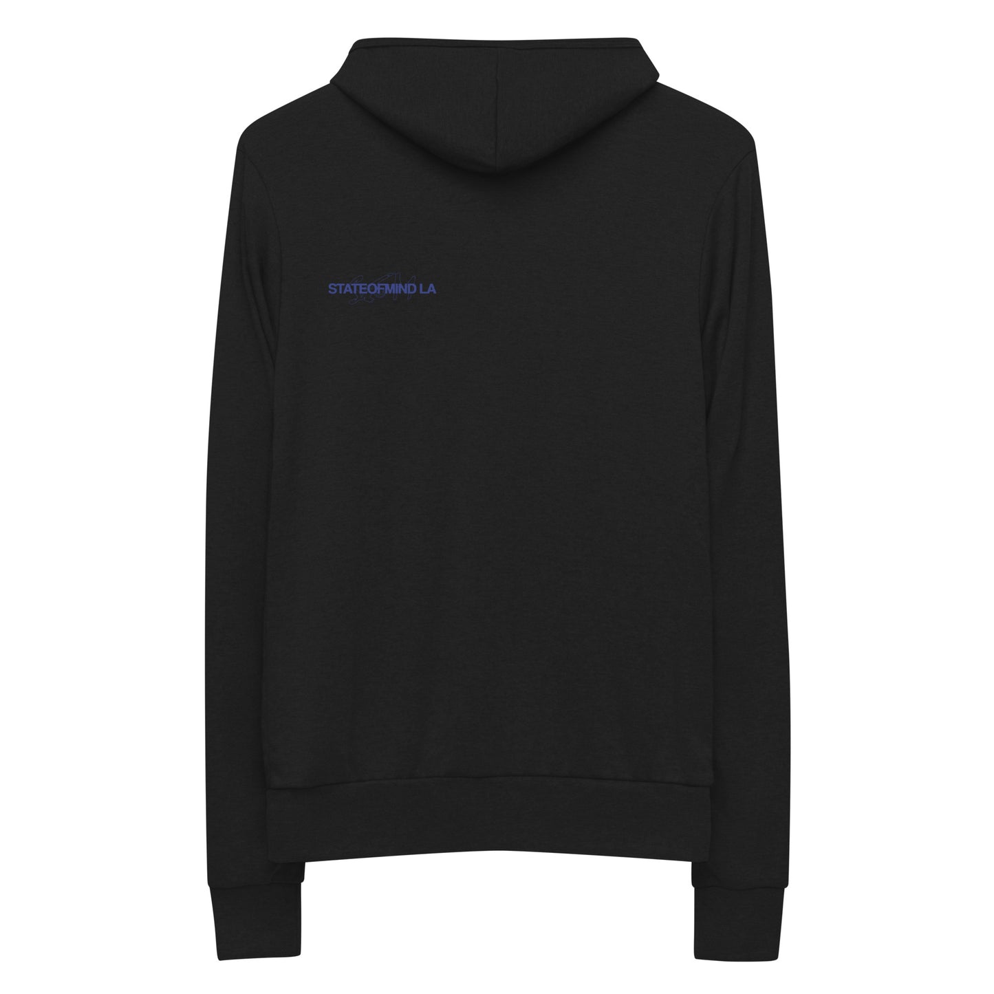 Blue Logo DTG Print- Unisex Zip Hoodie