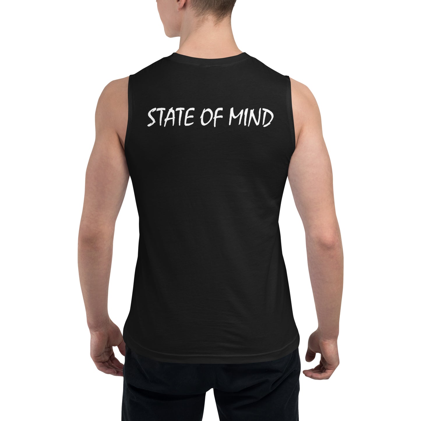 State of Mind Muscle Shirt- Logo Printed DTG