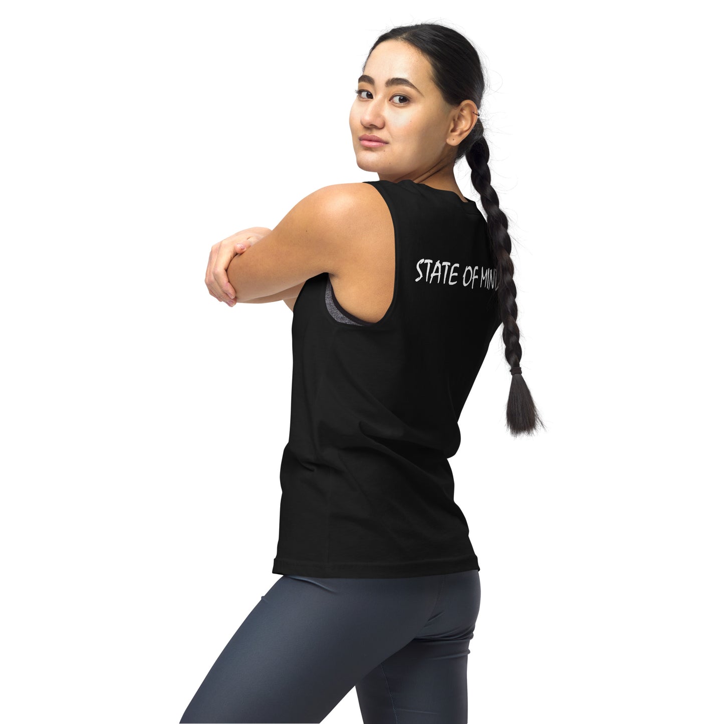 State of Mind Muscle Shirt- Logo Printed DTG