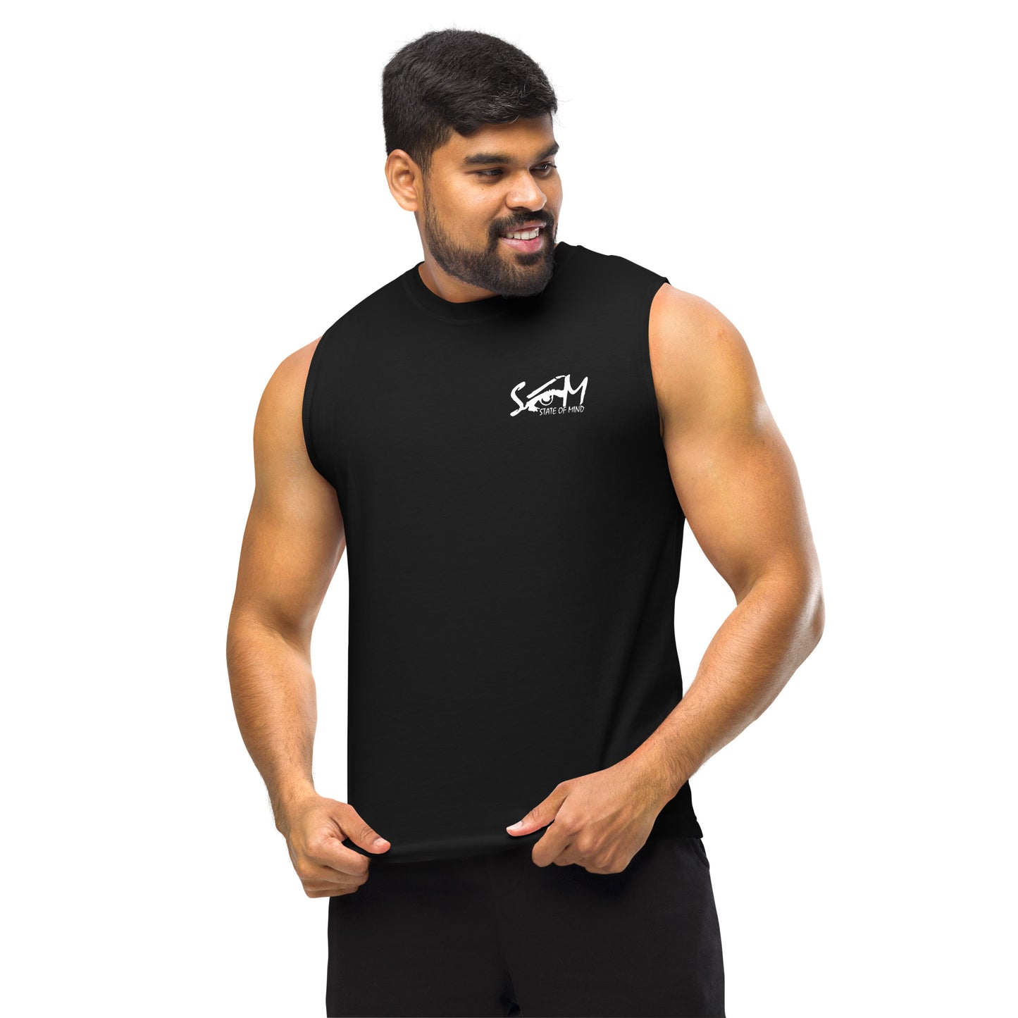 State of Mind Muscle Shirt- Logo Printed DTG