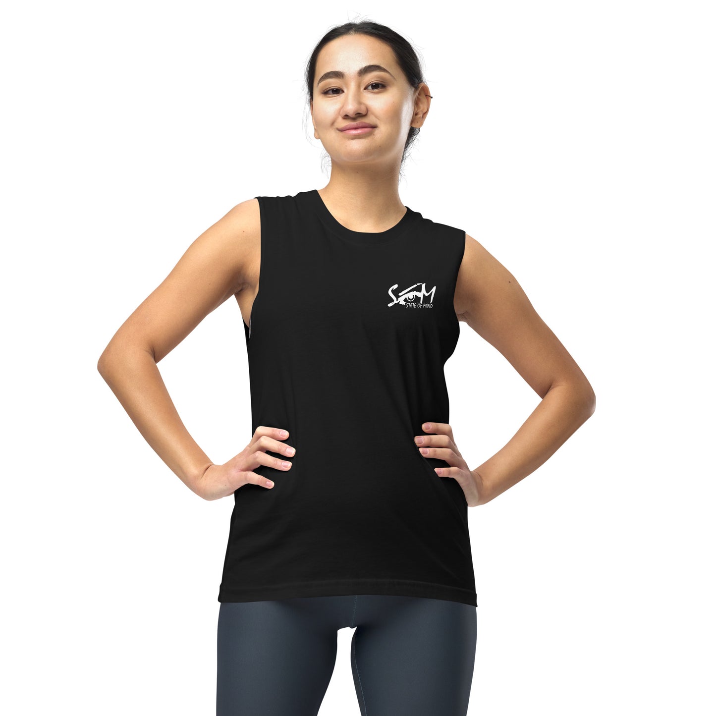 State of Mind Muscle Shirt- Logo Printed DTG