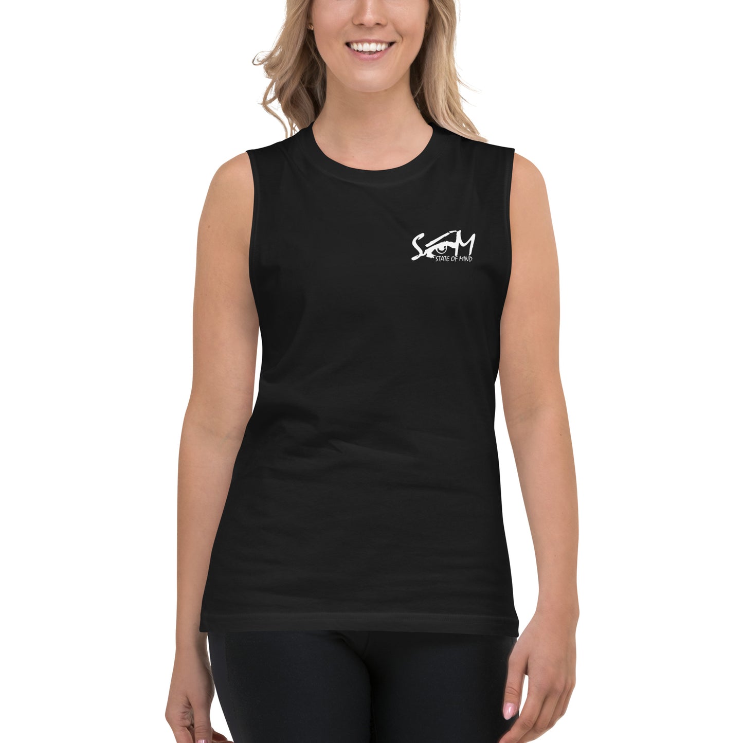 State of Mind Muscle Shirt- Logo Printed DTG