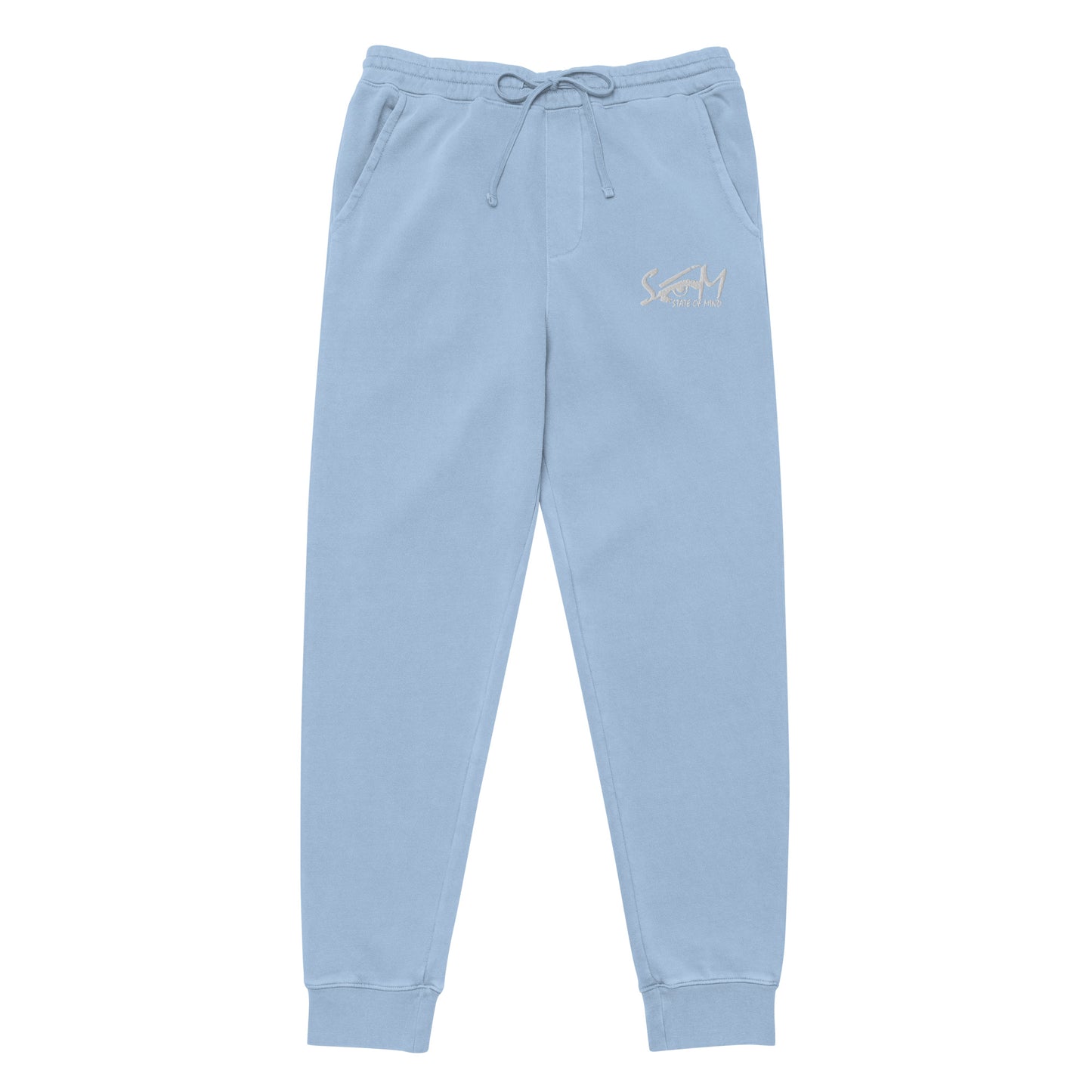 State of Mind Logo Embroidered Unisex pigment-dyed sweatpants
