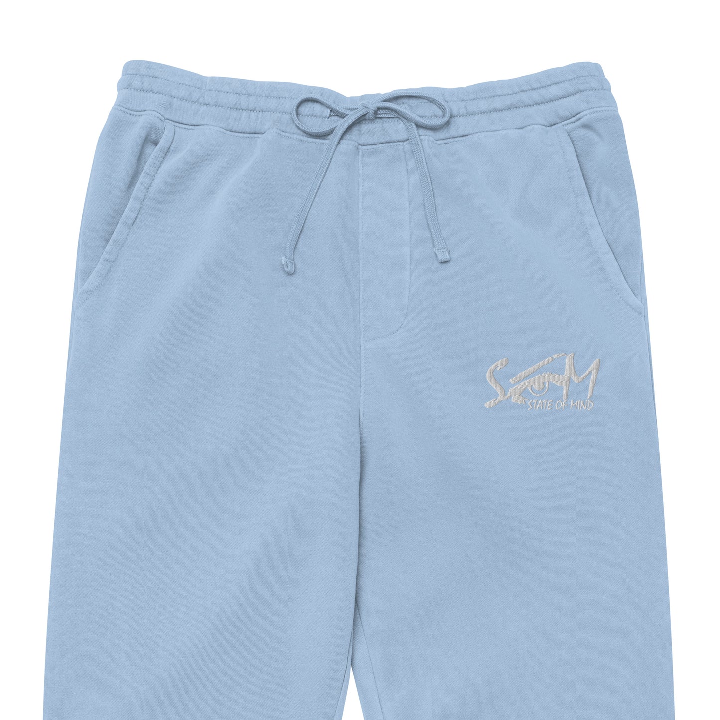 State of Mind Logo Embroidered Unisex pigment-dyed sweatpants