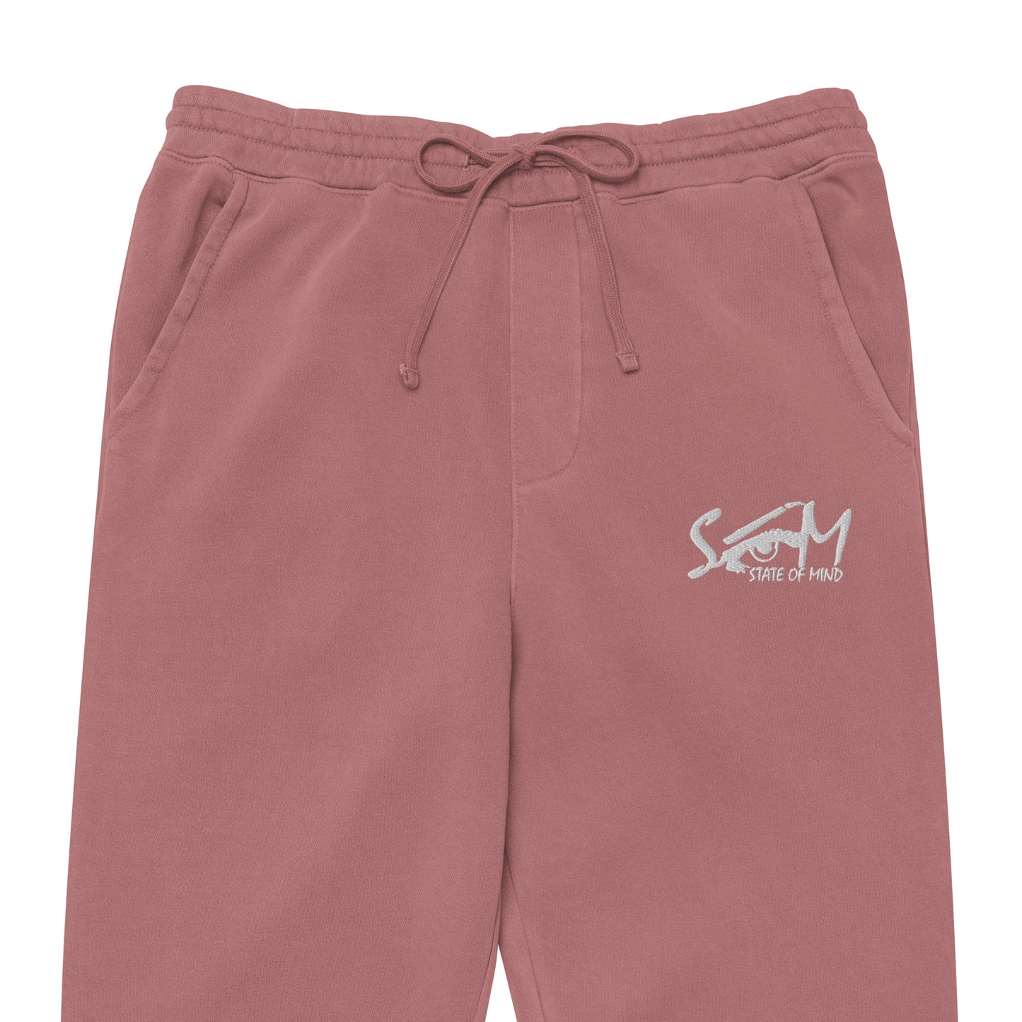 State of Mind Logo Embroidered Unisex pigment-dyed sweatpants