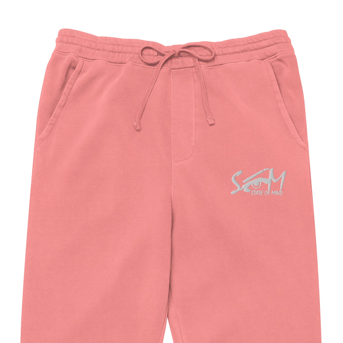 State of Mind Logo Embroidered Unisex pigment-dyed sweatpants