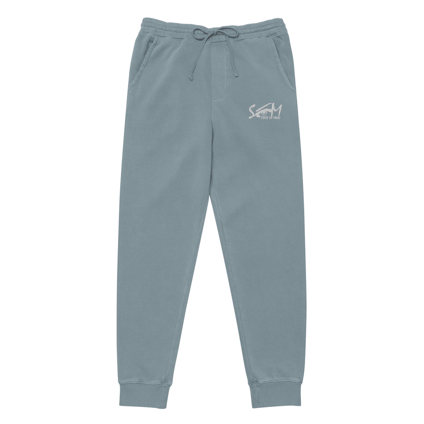 State of Mind Logo Embroidered Unisex pigment-dyed sweatpants