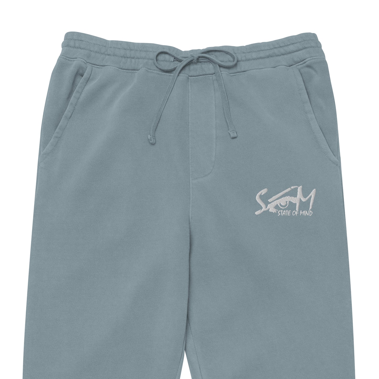 State of Mind Logo Embroidered Unisex pigment-dyed sweatpants