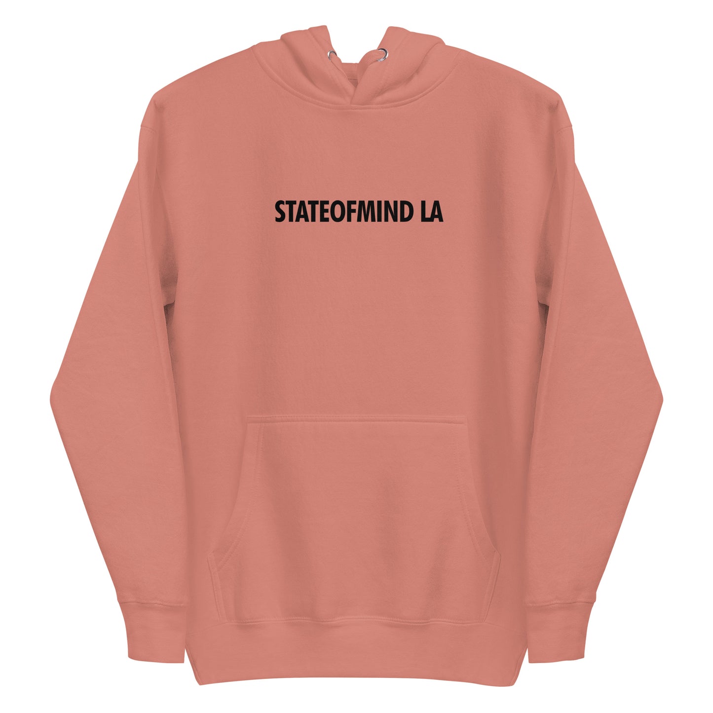 STATEOFMIND LA- (Black Font DTG Print) - Unisex Hoodie
