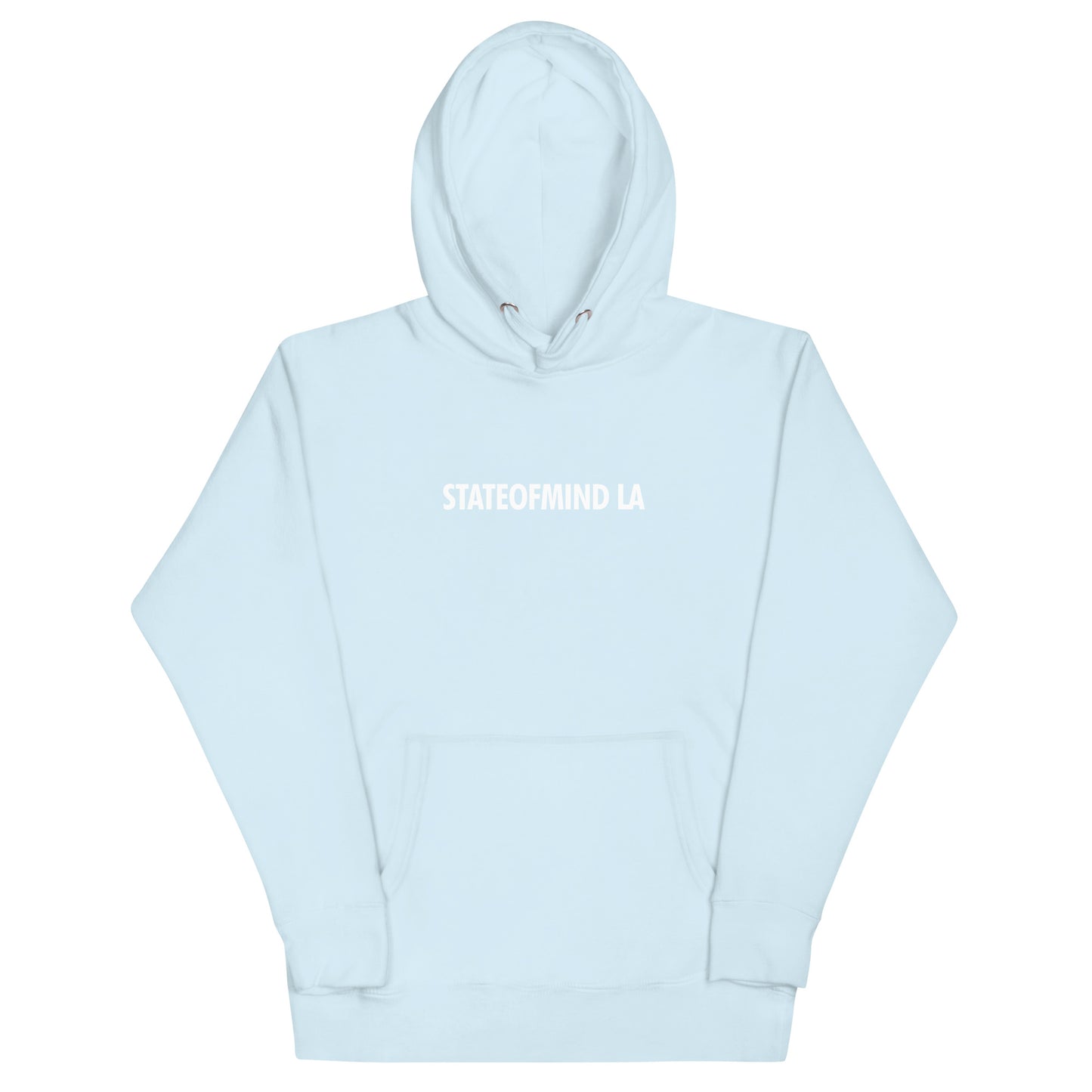 STATE OF MIND LA (WHITE FONT DTG PRINT)- Unisex Hoodie