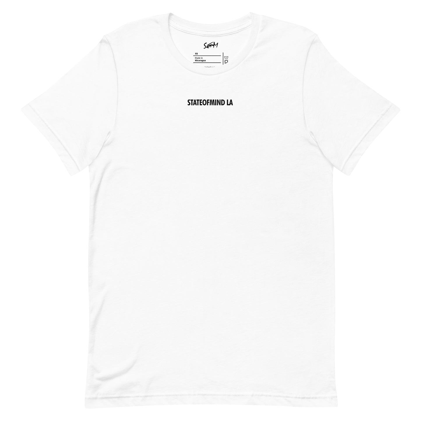 STATEOFMINDLA- Black Font Unisex staple eco t-shirt