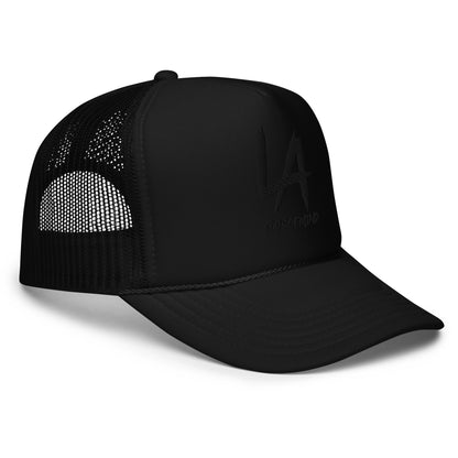 LA STATEOFMIND Black Font- Embroidered- Foam trucker hat