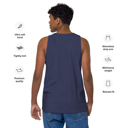 Name & Logo DTG Print- Men’s premium tank top