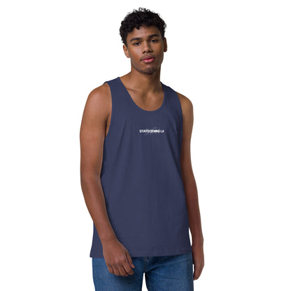 Name & Logo DTG Print- Men’s premium tank top