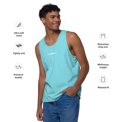 Name & Logo DTG Print- Men’s premium tank top