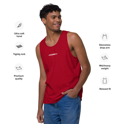 Name & Logo DTG Print- Men’s premium tank top