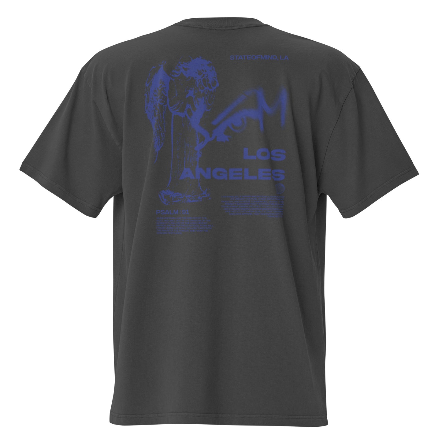 "City of Angels" DTG Print Oversized faded t-shirt