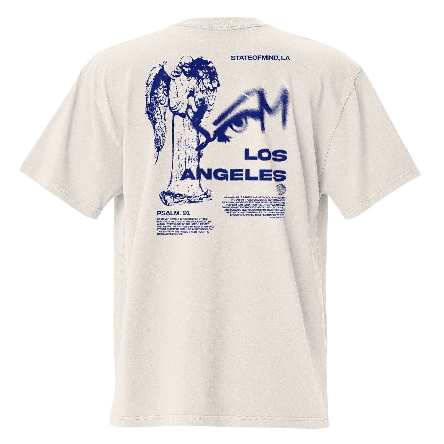 "City of Angels" DTG Print Oversized faded t-shirt