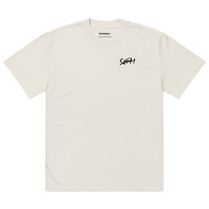 STATEOFMIND LA Logo DTG Print- (Oversized) faded t-shirt