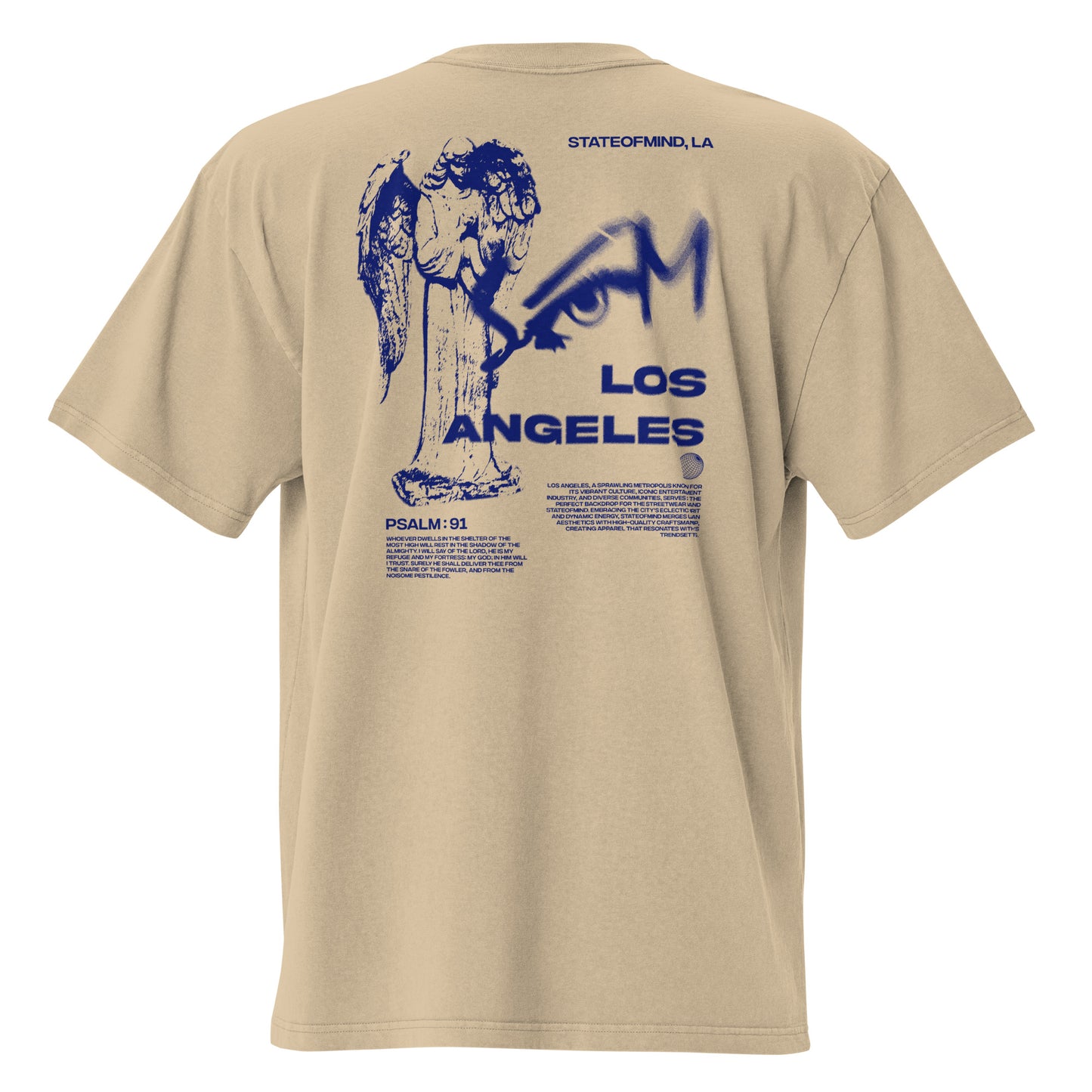 "City of Angels" DTG Print Oversized faded t-shirt