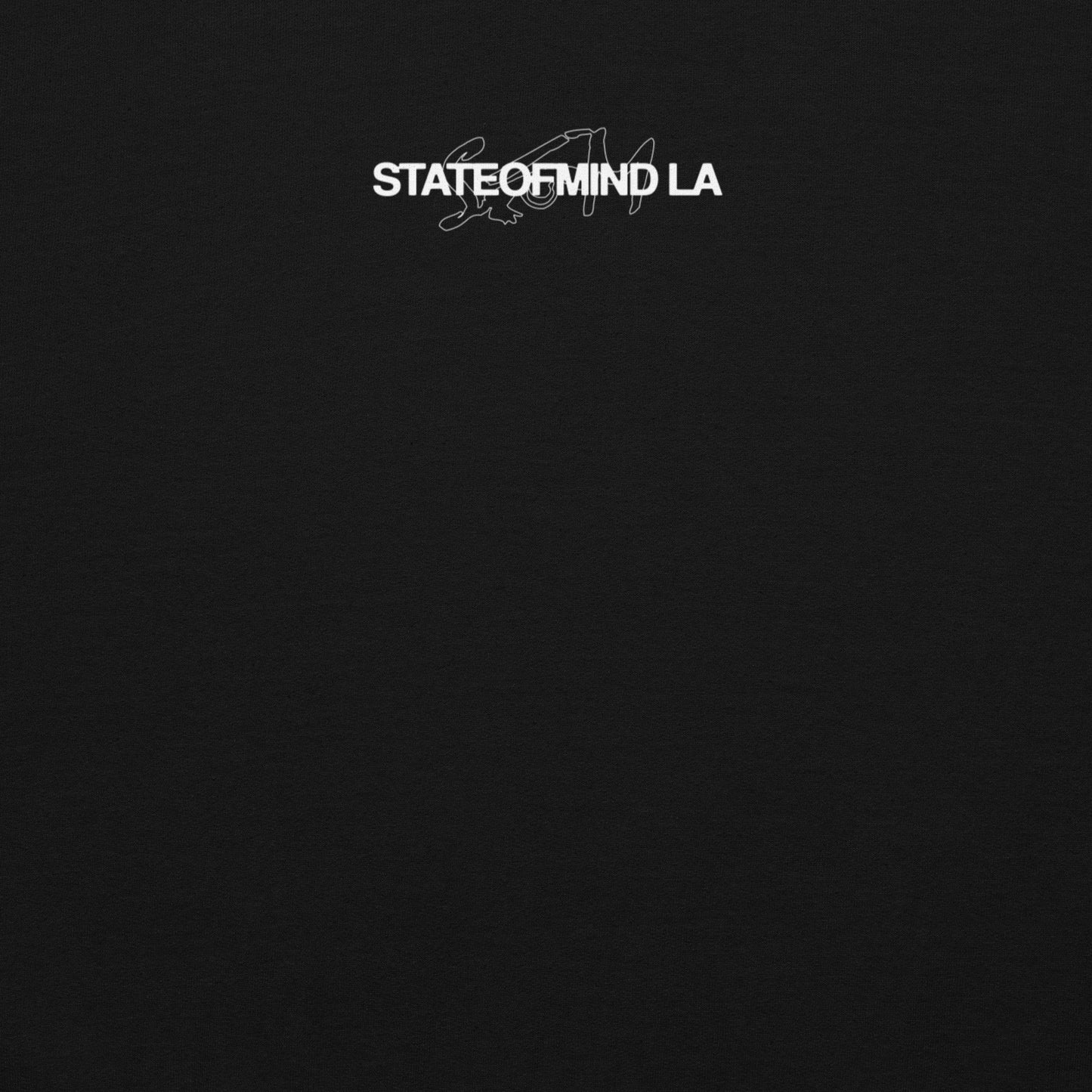 STATEOFMIND LA (white font) DTG Print- crew neck Unisex