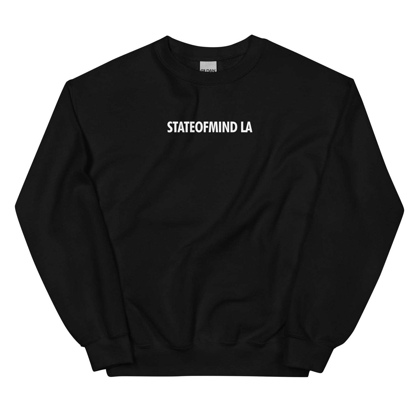 STATEOFMIND LA (white font) DTG Print- crew neck Unisex