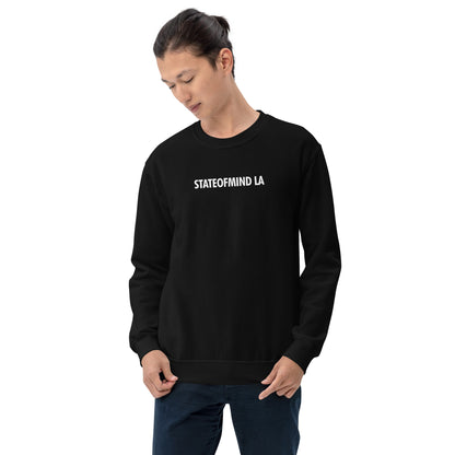 STATEOFMIND LA (white font) DTG Print- crew neck Unisex