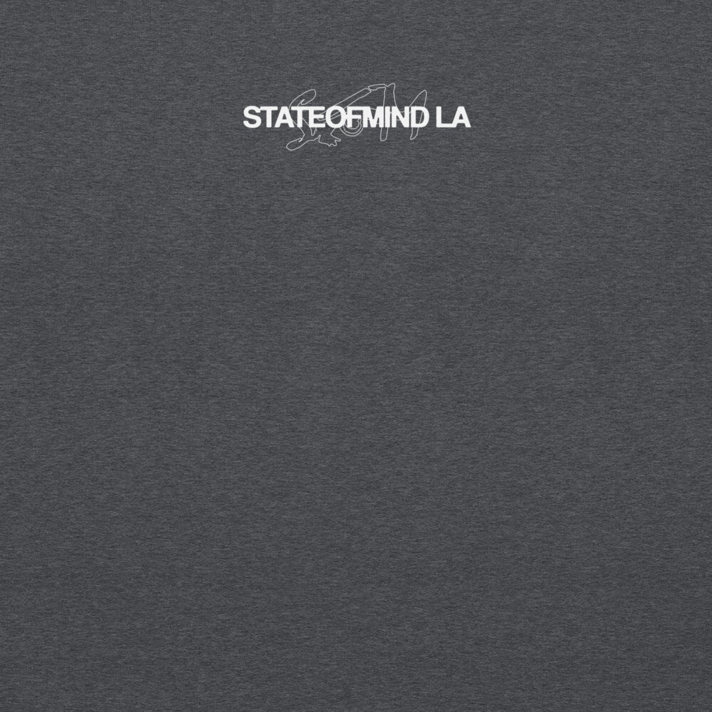 STATEOFMIND LA (white font) DTG Print- crew neck Unisex