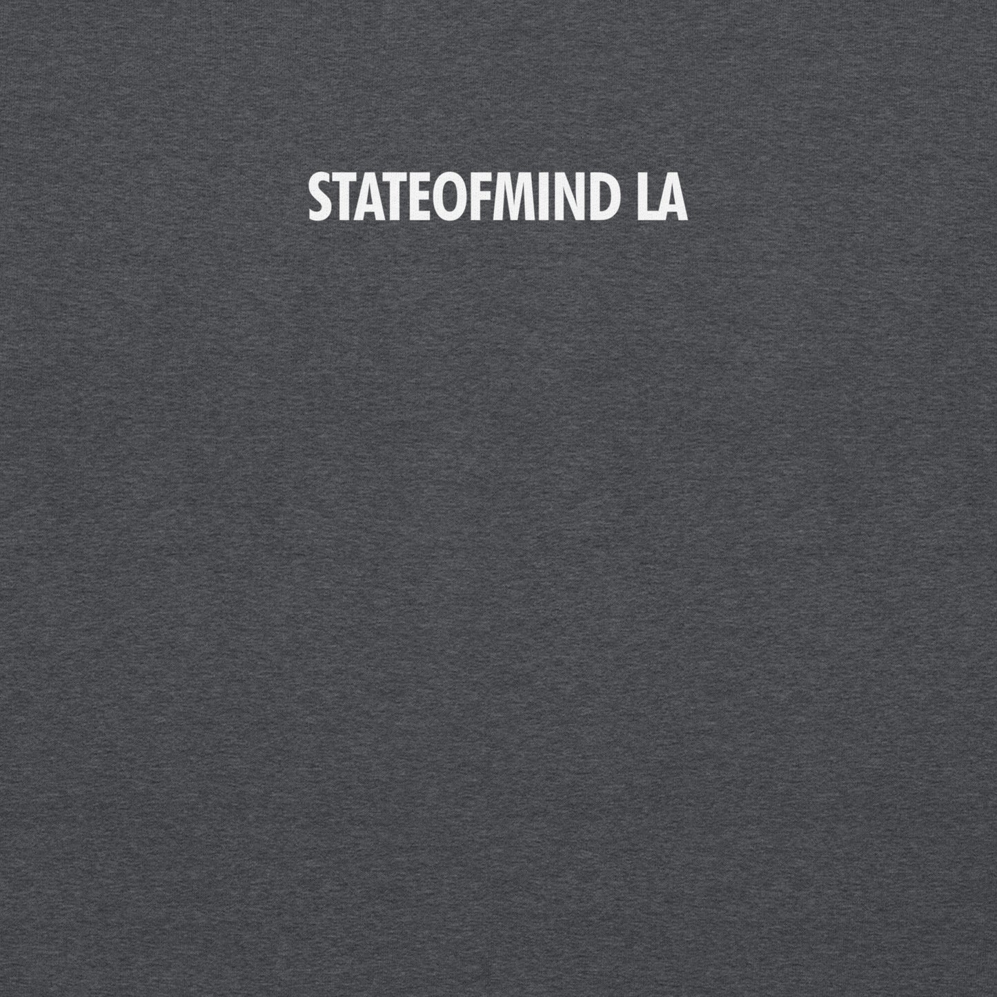 STATEOFMIND LA (white font) DTG Print- crew neck Unisex