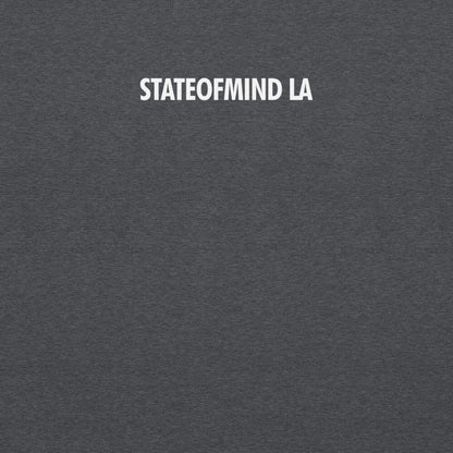 STATEOFMIND LA (white font) DTG Print- crew neck Unisex