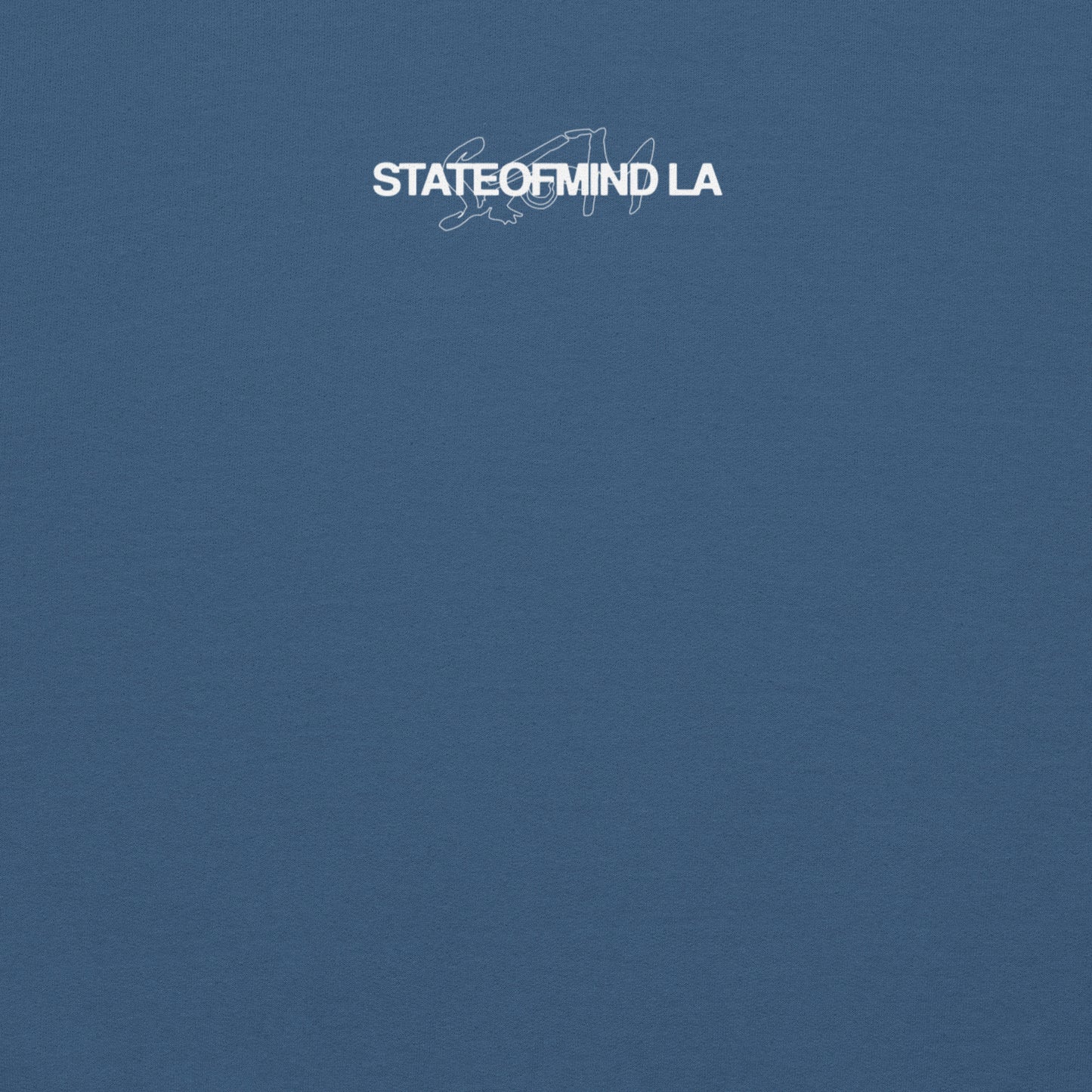 STATEOFMIND LA (white font) DTG Print- crew neck Unisex